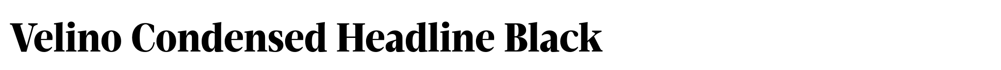 Velino Condensed Headline Black image